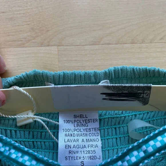 *NWT* Esley Spring Dance Easter Brunch High Low Open Back Cocktail Dress Green - Picture 8 of 8